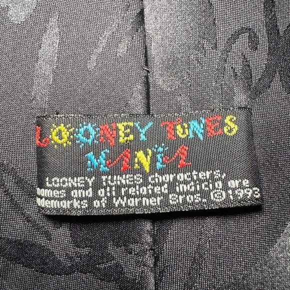 Looney Tunes Characters Men's Necktie Bugs Bunny Tazmanian Devil Marvin Martian - Picture 4 of 5